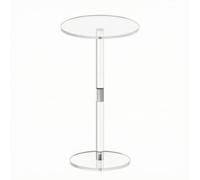 Xgdsnly Table D'appoint en Acrylique Transparent Bout Canapé Morne Table Chevet pour Salon, Moyenne 30x30x54cm