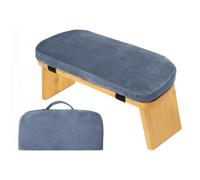 Xgdsnly Tabouret Méditation à Genoux Stable Tabouret Méditation Compact Banc Prière pour Activités Méditatives, Bleu Clair, 28 Avec Sac