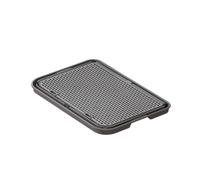 Xgdsnly Tapis Bac à Litière Lavable Tapis Litière Peu Encombrant Plateau pour Chats, Gris Foncé, Tapis De Litière en PP Plat Gris 42 29 2.5