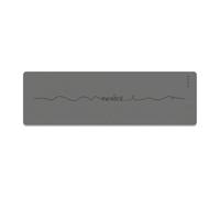 Xgdsnly Tapis de Pilates Tapis de Fitness Tapis D Exercice Tapis de Sol avec Graphismes D Alignement Adhérence Renforcée et Confort Rembourré pour, Gris, Ligne Médiane D Éveil