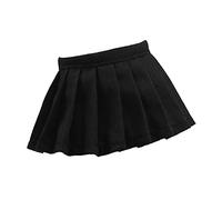 Xgdsnly Vêtement pour Figurine 1/12 Costume Miniature avec Sweat à Capuche Jupe Uniforme et Accessoires en Tissu Doux Fait Main pour Collection Jeu de Rôle Ca, Jupe Noire