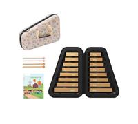 Xgdsnly Xylophone avec Sac Transport 16 Notes Xylophone avec Housse Facile à Jouer Métallophone Housse pour Enfants, Débutants, Or
