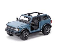 XGFFBAGB 1:18 2021 pour Ford Bronco Badlands Statique Moulé sous Pression Véhicules À Collectionner Modèle Voiture Jouets(Blu,No Box)