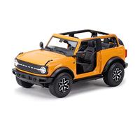 XGFFBAGB 1:18 2021 pour Ford Bronco Badlands Statique Moulé sous Pression Véhicules À Collectionner Modèle Voiture Jouets(Orange,No Box)