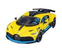 XGFFBAGB 1:18 pour Divo Sportscar Alliage Modèle Volant Son Et Lumière Voiture Décoration Collection Jouet Cadeau(Yellow,with Box)