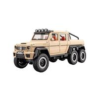 XGFFBAGB 1:18 pour G63 6X6 Tout-Terrain SUV Alliage Métal Moulé sous Pression Modèle De Voiture Son Et Lumière Objets De Collection Cadeau(Yellow,with Box)