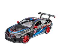 XGFFBAGB 1:24 pour 3.0CSL/HommageR/M4/M6/Z4, Modèle en Alliage Moulé sous Pression, Jouets De Voiture Sonores Et Légers en Métal Moulé(Black J,with Box)