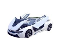 XGFFBAGB 1:24 pour Voiture De Sport I8 Décoration en Métal Modèle en Alliage Jouet Collection Cadeau(White,No Box)