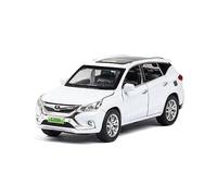 XGFFBAGB 1:32 pour BYD Chanson SUV Roues Moulé sous Pression Voiture Modèle en Métal Tirer Collection De Jouets pour Cadeau(White,with Box)