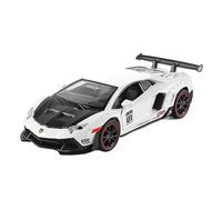 XGFFBAGB 1:32 pour LP700-4 Widebody Alliage Métal Moulé sous Pression Jouets Véhicules Modèle De Voiture Roadster Moulé sous Pression Tirer vers L'arrière(White C,with Box)