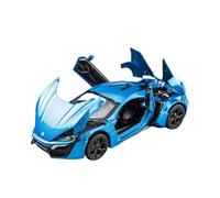XGFFBAGB 1/32 pour LYKAN Hypersport Alliage Moulé sous Pression Son Et Lumière Voiture Jouet Modèle Collection Cadeau(Blu,No Box)