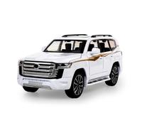 XGFFBAGB 1:32 pour ORV Lc300 Modèle en Métal avec Son Léger 70th Anniversaire Voiture Moulée sous Pression Tirer des Jouets en Alliage pour Cadeau(White C,with Box)