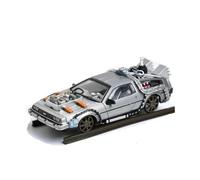 XGFFBAGB 1/64 pour Delorean DMC 12 Modèle De Voiture Moulé sous Pression(with Box)