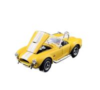 XGFFBAGB 1/64 pour Shelby 427 Cobra Vintage Car Diecast Modèle De Voiture en Métal Affichage Collection Ornements(Yellow C,with Box)