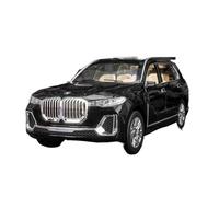 XGFFBAGB Modèle De SUV X7 1:24, Véhicule Moulé sous Pression en Alliage, Jouet avec Six Portes Ouvertes, Son Et Lumière, Voiture, Cadeaux(Black,No Box)