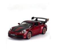 XGFFBAGB Modèle De Voiture De Course en Alliage Moulé sous Pression pour 911 Targa 4S, Échelle 1/32, avec Son Et Lumière(Rosso,Non Box)