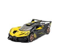 XGFFBAGB Modèle De Voiture De Sport en Alliage Bolide 1:32, Jouets, Véhicule en Métal Moulé sous Pression avec Son Et Lumière, Cadeaux De Décoration(Yellow,with Box)