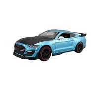 XGFFBAGB Modèle De Voiture De Sport en Alliage Moulé sous Pression, Échelle 1:24, pour Mustang GT Viper Shelby GT500, Jouet en Métal, Cadeau(Blu,No Box)