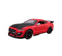 XGFFBAGB Modèle De Voiture De Sport en Alliage Moulé sous Pression, Échelle 1:24, pour Mustang GT Viper Shelby GT500, Jouet en Métal, Cadeau(Rosso,No Box)
