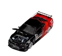 XGFFBAGB Modèle De Voiture en Alliage À L'échelle 1/64 pour GTR R34 Open Cover TM, Décoration De Collection(Rosso,with Box)