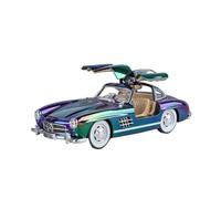 XGFFBAGB Modèle De Voiture Jouet en Alliage Moulé sous Pression 1:24 pour 300SL, Collection De Cadeaux Sonores Et Lumineux(Purple,with Box)
