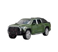 XGFFBAGB Modèle De Voiture Tundra Pickup 4x4, Jouets en Alliage Moulé sous Pression, Véhicule Tout-Terrain, 6 Portes Ouvertes, Son Et Lumière, Jouet À Tirer, Cadeau, 1/32(Green,No Box)