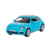 XGFFBAGB Modèle De Voiture V-Beetle GSR À Quatre Portes Ouvertes en Alliage, Échelle 1/32(Blu,No Box)