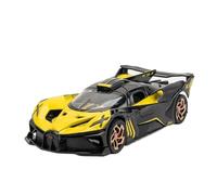 XGFFBAGB Modèle Réduit De Voiture De Sport Bolide en Alliage Moulé À L'échelle 1:32, Jouet De Collection, Son Et Lumière, Cadeau(Yellow,No Box)