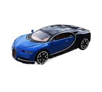 XGFFBAGB Modèle Réduit De Voiture en Alliage Moulé sous Pression pour Bugatti Chiron, Jouet en Métal À L'échelle 1:32, Cadeau pour Enfants(Blu,with Box)