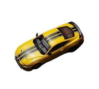 XGFFBAGB Modèle Réduit en Alliage pour Mustang GT 2018, Jouet, Collection, Cadeaux, Échelle 1/42(Yellow,No Box)