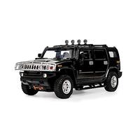 XGFFBAGB Véhicule Blindé Tout-Terrain H2, Modèle Réduit De Voiture en Alliage Moulé sous Pression, Échelle 1:24, Jouet De Collection, Cadeau(Black,with Box)