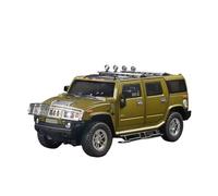 XGFFBAGB Véhicule Tout-Terrain en Alliage Moulé sous Pression 1:18 pour SUV H2 Highway 61, Modèle De Voiture, Cadeau(Green,No Box)