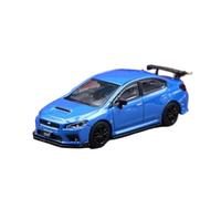 XGFFBAGB Voiture De Course Miniature STI WRX 1/64, Modèle Moulé sous Pression, en Alliage Métallique, Roues Libres, Collection, Cadeau(Blu,with Box)