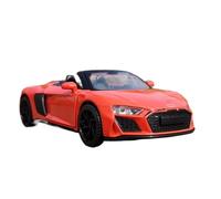 XGFFBAGB Voiture De Sport Décapotable R8 Spyder 1:32 en Alliage Moulé sous Pression, Modèle De Voiture Jouet, Collection, Cadeau(Rosso,with Box)