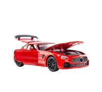 XGFFBAGB Voiture De Sport en Alliage Moulé sous Pression, Modèle Réduit GTR, Échelle 1/32, Jouet, Son Et Lumière, Cadeau(Rosso,with Box)