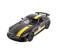 XGFFBAGB Voiture De Sport en Alliage Moulé sous Pression, Modèle Réduit GTR, Échelle 1/32, Jouet, Son Et Lumière, Cadeau(Yellow,with Box)