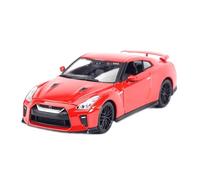 XGFFBAGB Voiture De Sport GT-R 1:24 2017, Véhicules Moulés sous Pression Statiques, Modèles De Collection, Jouets(Rosso,No Box)