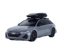XGFFBAGB Voiture Jouet en Alliage pour Break Quattro 1:24, Modèle De Voiture, Volant, Son Et Lumière, Objet De Collection, Cadeau(Gray,No Box)