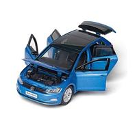 XGFFBAGB Voiture Miniature Polo en Alliage Moulé sous Pression À L'échelle 1:32, 6 Portes, Jouet en Métal, À Collectionner(Blu,No Box)