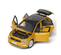 XGFFBAGB Voiture Miniature Polo en Alliage Moulé sous Pression À L'échelle 1:32, 6 Portes, Jouet en Métal, À Collectionner(Yellow,with Box)