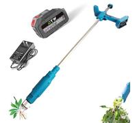 XGHDPBM Désherbeur électrique sans Fil, désherbeur Vertical Efficace avec Batterie, désherbeur à Long Manche for pelouse et Jardin(One Battery)