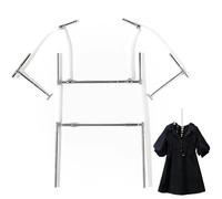 XGHDPBM Forme de Robe Suspendue de Mannequin, cintres d'affichage de vêtements en Forme de Corps en métal avec Taille et Bras réglables, Torse de Mannequin Masculin/féminin for Spectacle(Men's S-L)