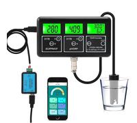 XGHDPBM Testeur de qualité de l'eau, 7 en 1, Intelligent, PPM, PH, ORP, EC, CF, température, humidité, analyseur de qualité de l'eau, Wi-FI, for Eau Potable, hydroponie en Laboratoire