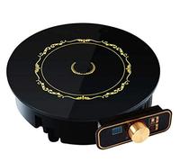 XGHW Table de Cuisson à Induction Table de Cuisson Smart Touch Electric Portable Unique électrique cuisinière Plaque chauffante Plaque de Cuisson Petits ustensiles de Cuisine Rond Noir