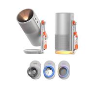 XGIMI MoGo 4 Mini Vidéoprojecteur 1080P + Pack de 3 Filtres Créatifs Magnétiques, Google TV, Rotation 360°, Filtres Lunar/Ripple/Dreamscape, Accessoire Officiel