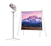 XGIMI MoGo 4 Vidéoprojecteur Bundle,450 ISO Lumens, Compatible avec Google TV Netflix, Autonomie de 5 Heures,Kit Extérieur/Intérieur avec Trépied PowerBase, Écran de 70", 1 filtres