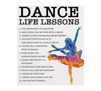 XGINERFEX Beautiful Ballet Wall-Art Print, Motivational Quotes for Dancers, Inspirational Room Decor for Dance Studio Apartment Bedroom(Framed,08x12inch(20x30cm))