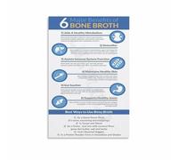 XGINERFEX Bone Broth Essentials Poster Your Guide to This Nutritious Broth From Nutrition to Recipe Ideas Canvas Art Decor Gift(Unframed,08x12inch(20x30cm))