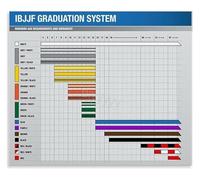 XGINERFEX Brazilian Jiu Jitsu Belt System Poster Canvas Painting Martial Arts Rankings Wall-Art for Dojo Decor