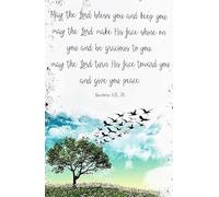 XGINERFEX Christian Bedroom Decor Poster May The Lord Bless You Numbers 6 24 Bible Verse Wall-Art Gift for Confirmation Baptism(Framed,12x18inch(30x45cm))
